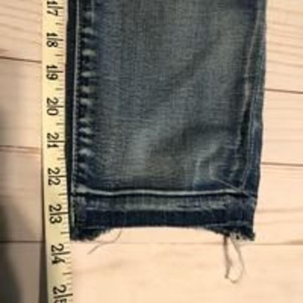 Women’s American Eagle super stretch jeans distressed destroyed sz 8 cropped 29 - Picture 10 of 10